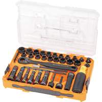 KNECT Complete Impact Pass Through & Flip Socket Set, 39 Pcs, Impact EastCoast Offshore Supplies