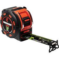 Ruban &agrave; mesurer magn&eacute;tique Shockforce NITE EYE, 1-1/4" x 16', Marques de goujon SAE EastCoast Offshore Supplies