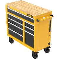 Postes de travail industriel mobile, 8 tiroirs, 40" la x Jaune EastCoast Offshore Supplies
