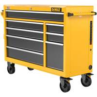 Postes de travail industriel mobile, 8 tiroirs, 52" la x Jaune EastCoast Offshore Supplies