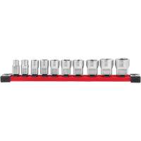 Douilles SAE avec c&ocirc;t&eacute;s Four Flat, 10 Mcx, Prise de 3/8" EastCoast Offshore Supplies