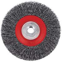 5C14T High Performance Crimped Wire Brush, 5" Dia., 0.014" Fill, 5/8"-11NC Arbor EastCoast Offshore Supplies