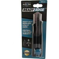 Couteau r&eacute;tractable de 25 mm, Acier inoxydable, Robuste, Prise en Caoutchouc EastCoast Offshore Supplies