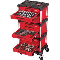 366-Piece Master Mechanics Hand Tool Set with PACKOUT Drawers & Dolly, 16-3/10" x 22-1/5" x 48-5/8", Black/Red EastCoast Offshore Supplies