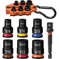 Grab-And-Go Impact Socket Set, SAE, 7 Pcs, Impact, 3/8" Drive Size EastCoast Offshore Supplies