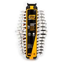 72-Tooth 12 Point Stubby Wrench Set, Ratcheting Combination, 14 Pieces, Imperial and Metric EastCoast Offshore Supplies