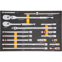 1/2" 90-Tooth Ratchet & Drive Tool Set with Foam Storage Tray EastCoast Offshore Supplies
