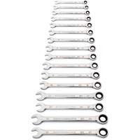 90-Tooth 12 Point Wrench Set, Ratcheting Combination, 16 Pieces, Metric EastCoast Offshore Supplies