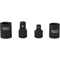4-Piece KNECT Socket Wrench Adapter Set, Impact, 1/2"/3/8" Drive, 1/2"/3/8" Socket, 0.98" L, Ball EastCoast Offshore Supplies