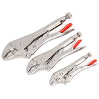 Curved Jaw Locking Pliers with Wire Cutter Set, 3 Pieces EastCoast Offshore Supplies