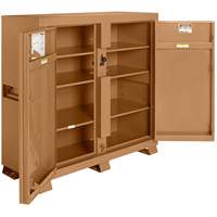 Model 109 Jobsite Cabinet with Padlock, Steel, 47.5 Cubic Feet, Tan EastCoast Offshore Supplies