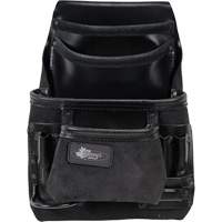 Phantom Collection Heavy-Duty Nail & Tool Bag, Leather, 10 Pockets, Black EastCoast Offshore Supplies