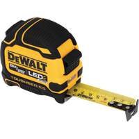 TOUGHSERIES Lighted Tape Measure, 26'/8 m, Imperial & Metric Graduations EastCoast Offshore Supplies