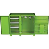 Armoire ventil&eacute;e pour le rangement d'&eacute;PI sur place, Acier, Vert lime haute visibilit&eacute; EastCoast Offshore Supplies