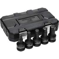 Jeu de douilles &agrave; chocs SAE avec boîtier moul&eacute; par soufflage, Hexagonale, Prise 3/4", 5 mr EastCoast Offshore Supplies