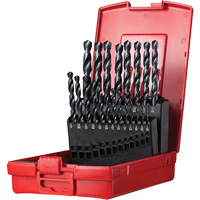 Jeu de forets s&eacute;rie courte combin&eacute;s robustes, 21 morceaux, Acier rapide EastCoast Offshore Supplies