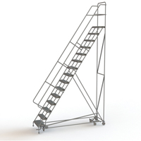 All Directional Rolling Ladder, 15 Steps, 24" Step Width, 150" Platform Height, Steel EastCoast Offshore Supplies