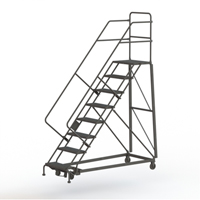 Heavy Duty Safety Slope Ladder, 8 Steps, Perforated, 50° Incline, 80" High EastCoast Offshore Supplies