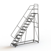 Heavy Duty Safety Slope Ladder, 12 Steps, Serrated, 50° Incline, 120" High EastCoast Offshore Supplies