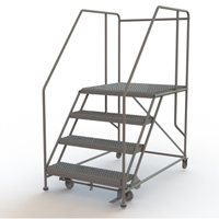 Mobile Work Platform, Steel, 4 Steps, 40" H, 36" D, 36" Step, Serrated EastCoast Offshore Supplies