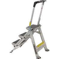 Tilt & Roll Step Stool Ladder, 3 Steps, 34" x 22" x 50.75" High EastCoast Offshore Supplies