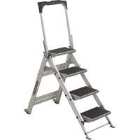 Tilt & Roll Step Stool Ladder, 4 Steps, 44.25" x 22.13" x 59" High EastCoast Offshore Supplies