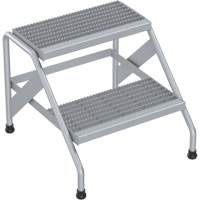 Aluminum Step Stand, 2 Step(s), 22-13/16" W x 24-9/16" L x 20" H, 500 lbs. Capacity EastCoast Offshore Supplies