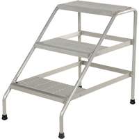 Aluminum Step Stand, 3 Step(s), 22-13/16" W x 34-9/16" L x 30" H, 500 lbs. Capacity EastCoast Offshore Supplies