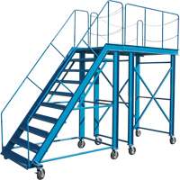 &eacute;chelle &agrave; neige, Acier, 10 Marches, 99" ha, 85-1/2" p, 48" Marche, Stri&eacute; EastCoast Offshore Supplies