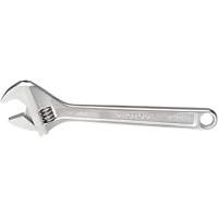 Adjustable Wrench, 12-1/8" L, 1-19/32" Max Width, Chrome EastCoast Offshore Supplies