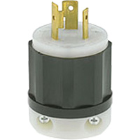2-Pole 3-Wire Grounding Locking Plug, Nylon, 20 Amps, 250 V, L6-20P EastCoast Offshore Supplies