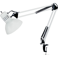 Lampes de bureau &agrave; pince - Bras flexible, 100 W, Incandescente, Pinces serre-joints, Col 36", Blanc EastCoast Offshore Supplies