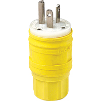 Wetguard Watertight Straight Blade Plug, Plastic, 20 A, 250 V EastCoast Offshore Supplies