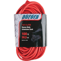 Vinyl Extension Cord, Outdoor, SJTW, 14/3 AWG, 13 A, 3 Outlet(s), 100' EastCoast Offshore Supplies