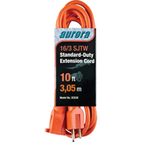 Extension Cord, Indoor/Outdoor, SJTW, 16/3 AWG, 13 A, 10' EastCoast Offshore Supplies