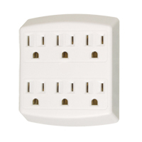 Adaptors, 6 Outlet(s), 15 Amps, 1875 W, 125 EastCoast Offshore Supplies