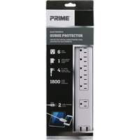 Limiteurs de surtension avec chargeur USB, 6 Prises, 1800 J, 1875 W, Cordon 4' EastCoast Offshore Supplies