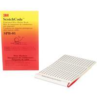 ScotchCode Pre-Printed Wire Marker Book EastCoast Offshore Supplies