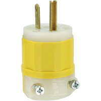 Industrial Grade Straight-Blade Plug, Impact Modified Nylon, 15 A, 125 V EastCoast Offshore Supplies