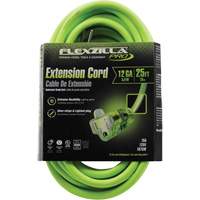 Flexzilla&reg; Pro Industrial Extension Cord, All-Weather, SJTW, 12/3 AWG, 15 A, 25' EastCoast Offshore Supplies