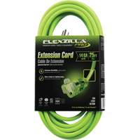 Flexzilla&reg; Pro Industrial Extension Cord, All-Weather, SJTW, 14/3 AWG, 15 A, 25' EastCoast Offshore Supplies