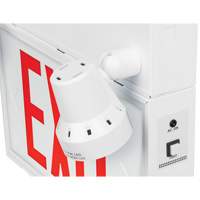 Exit Sign with Security Lights, LED, Battery Operated/Hardwired, 12-1/10" L x 11" W, English EastCoast Offshore Supplies