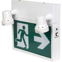 Running Man Sign with Security Lights, LED, Battery Operated/Hardwired, 12-1/10" L x 11" W, Pictogram EastCoast Offshore Supplies