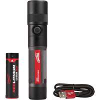 Lampe de poche 1100L &agrave; mise au point par torsion, DEL, 1100 lumens, Piles Rechargeable EastCoast Offshore Supplies