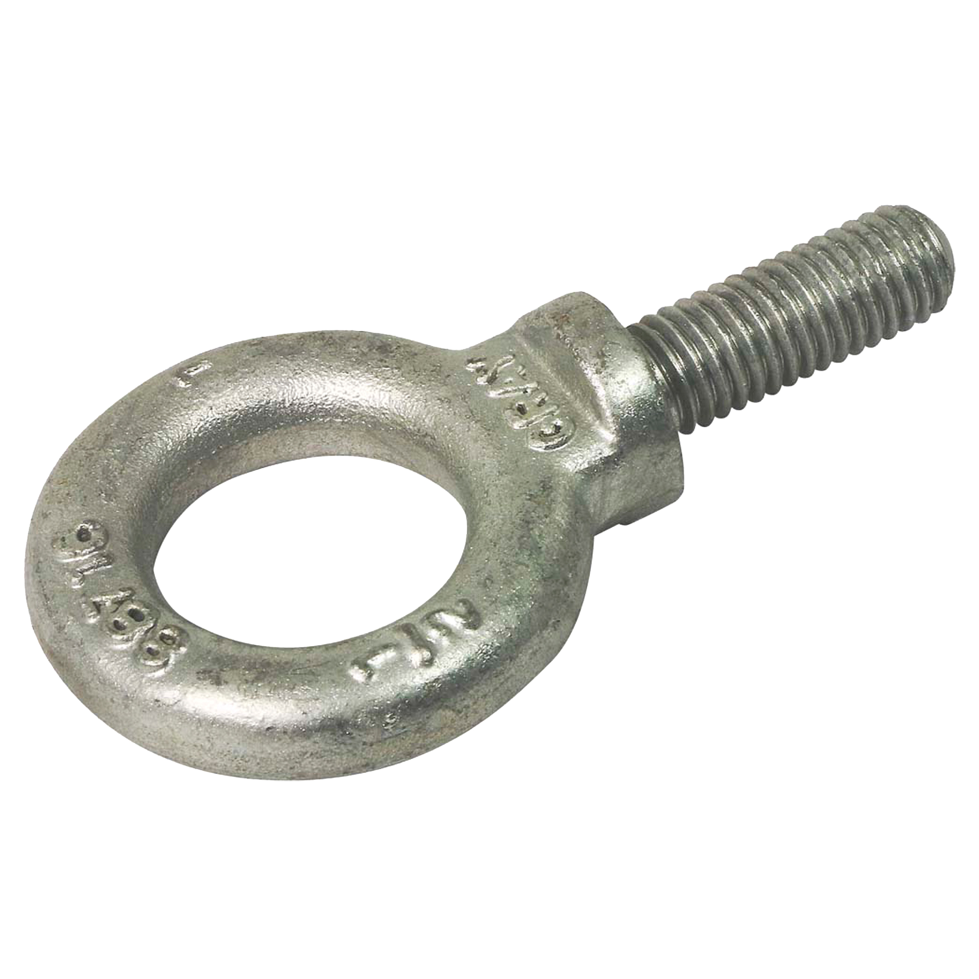 Gray Tools Eye Bolt, 21/8" Dia., 11/2" L, Galvanized, 2600 lbs. (1.3